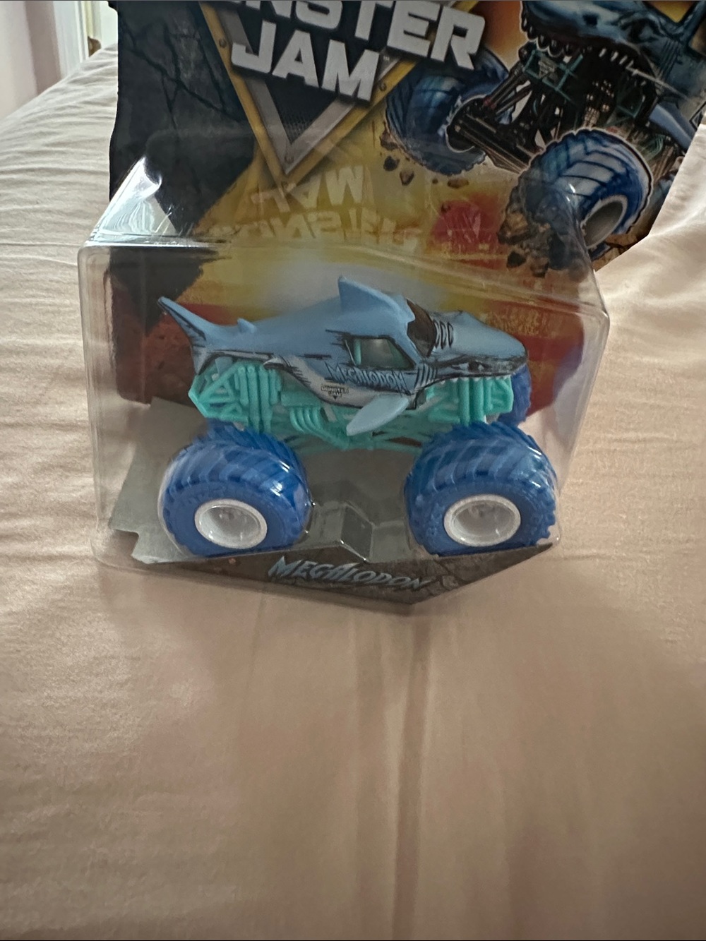 Megalodon Monster Truck Toy - Light Blue & Teal